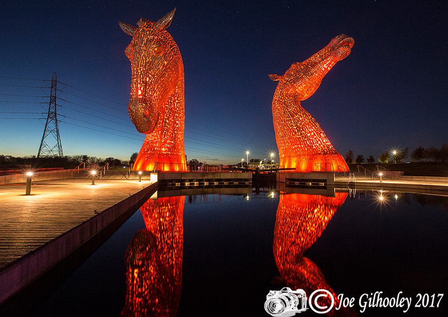 The Kelpies by Night
