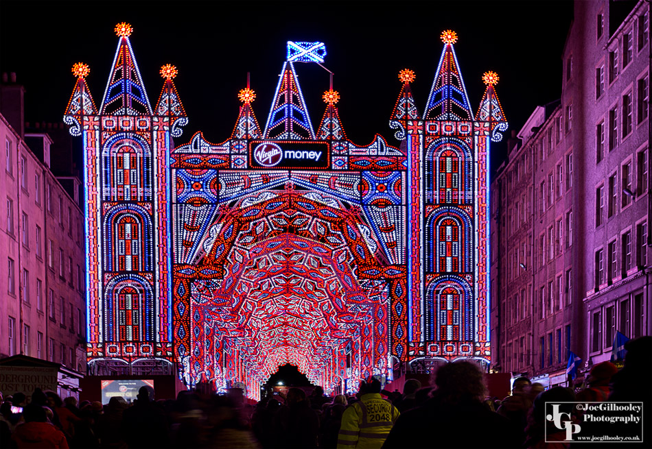 Virgin Money Street of Light - Royal Mile Edinburgh