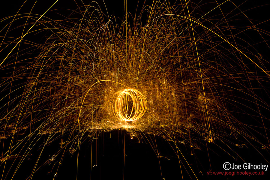 Wire Wool Burning Photography