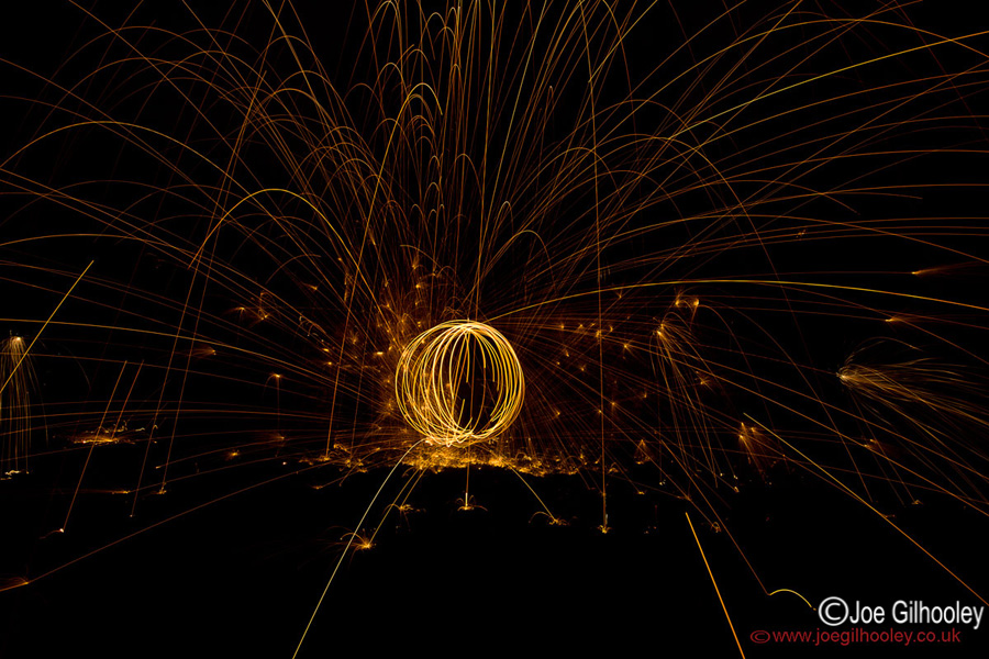 Wire Wool Burning Photography