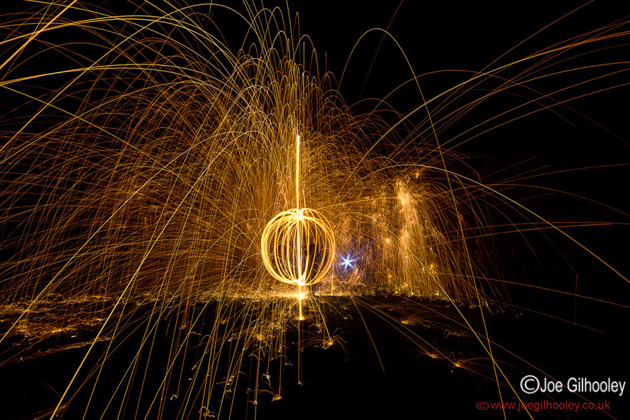 Wire Wool Burning Photography