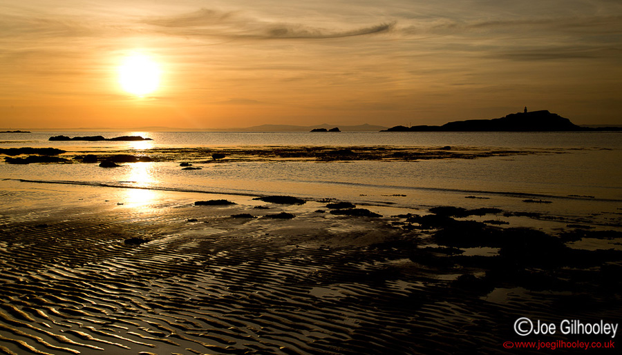 Sunset at Yellowcraigs Beach Sunset at Yellowcraigs Beach