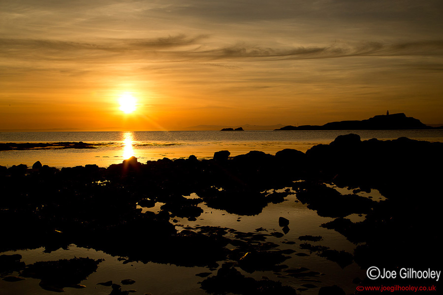 Sunset at Yellowcraigs Beach Sunset at Yellowcraigs Beach