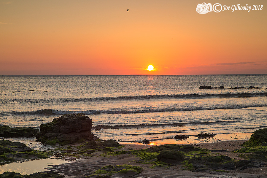 Yellowcraigs Beach sunrise