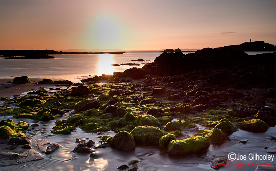 Sunset at Yellowcraigs Beach 