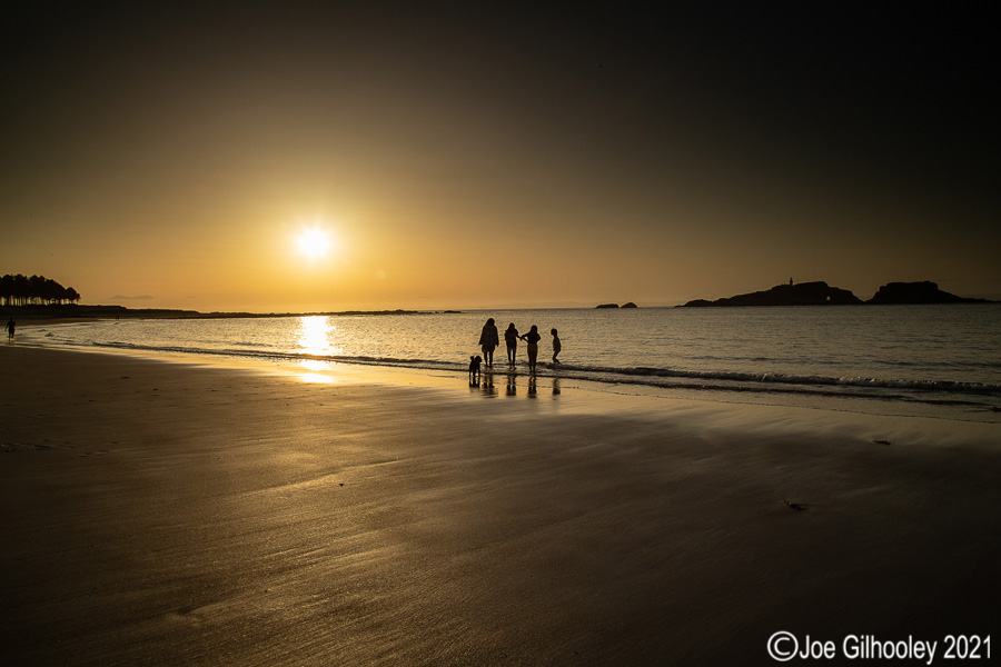Sunset at Yellowcraigs Beach