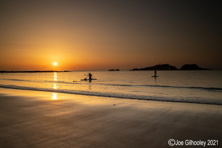 Sunset at Yellowcraigs Beach