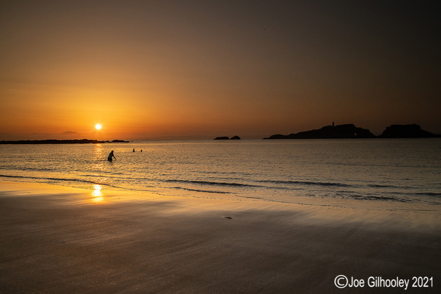 Sunset at Yellowcraigs Beach