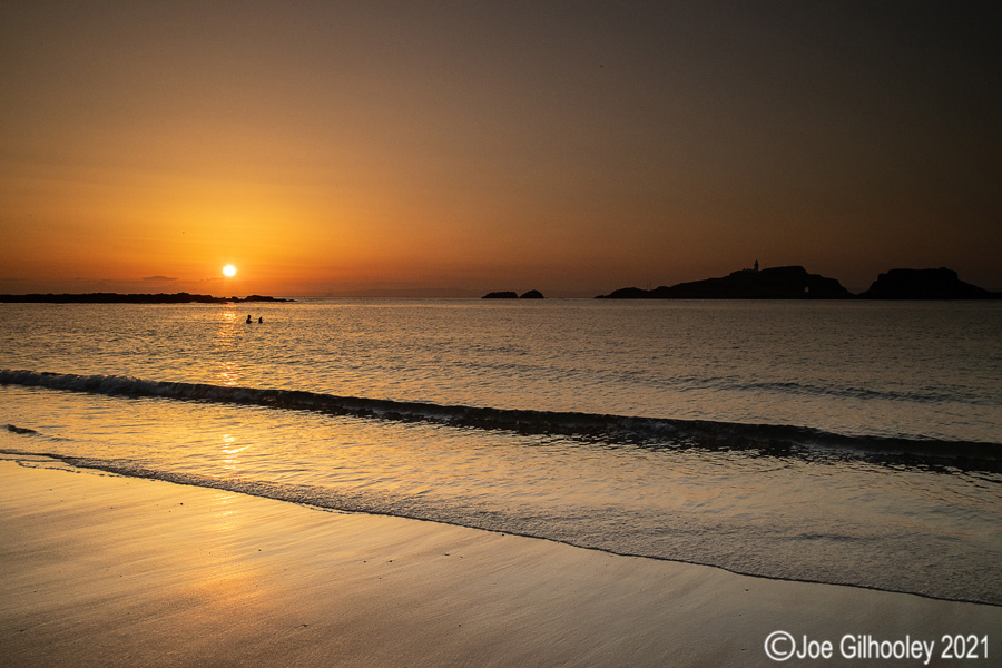 Sunset at Yellowcraigs Beach