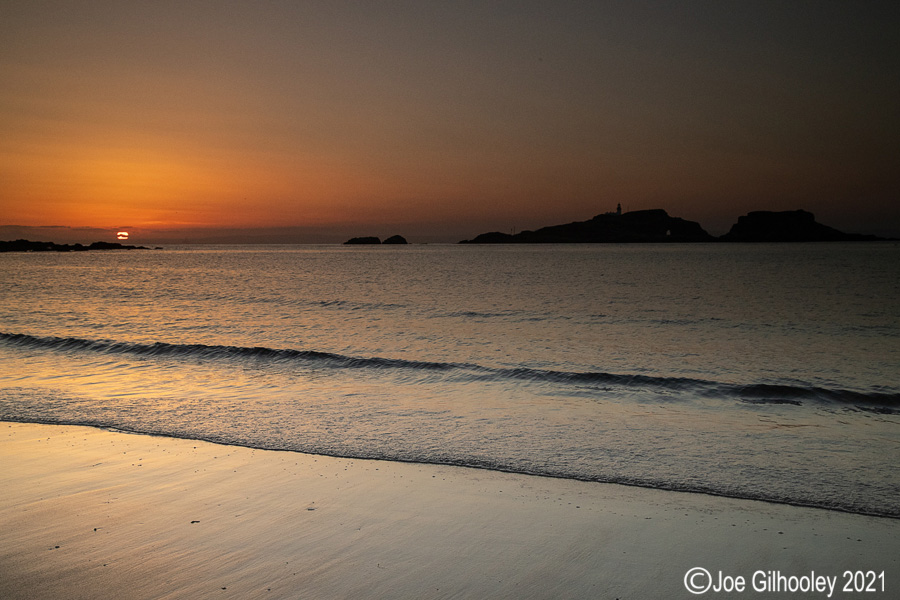 Sunset at Yellowcraigs Beach